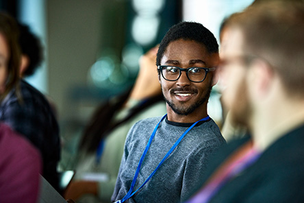 Man in a conference